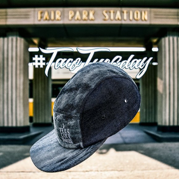 HY8PE - Limited Release "I Feel Like Tacos" Bleached & Acid-Washed Denim Cap. - Picture 1 of 8